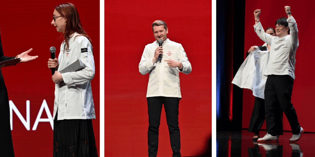 La chef Tessa Ponzo del restaurante Irwin durante la ceremonia Michelin Guide Francia & Mónaco 2026 El chef Quentin Pellestor durante la ceremonia del Michelin Guide Francia 2026 El chef Toshitaka Omiya del restaurante Alliance celebra su reconocimiento en la selección Michelin Francia 2026